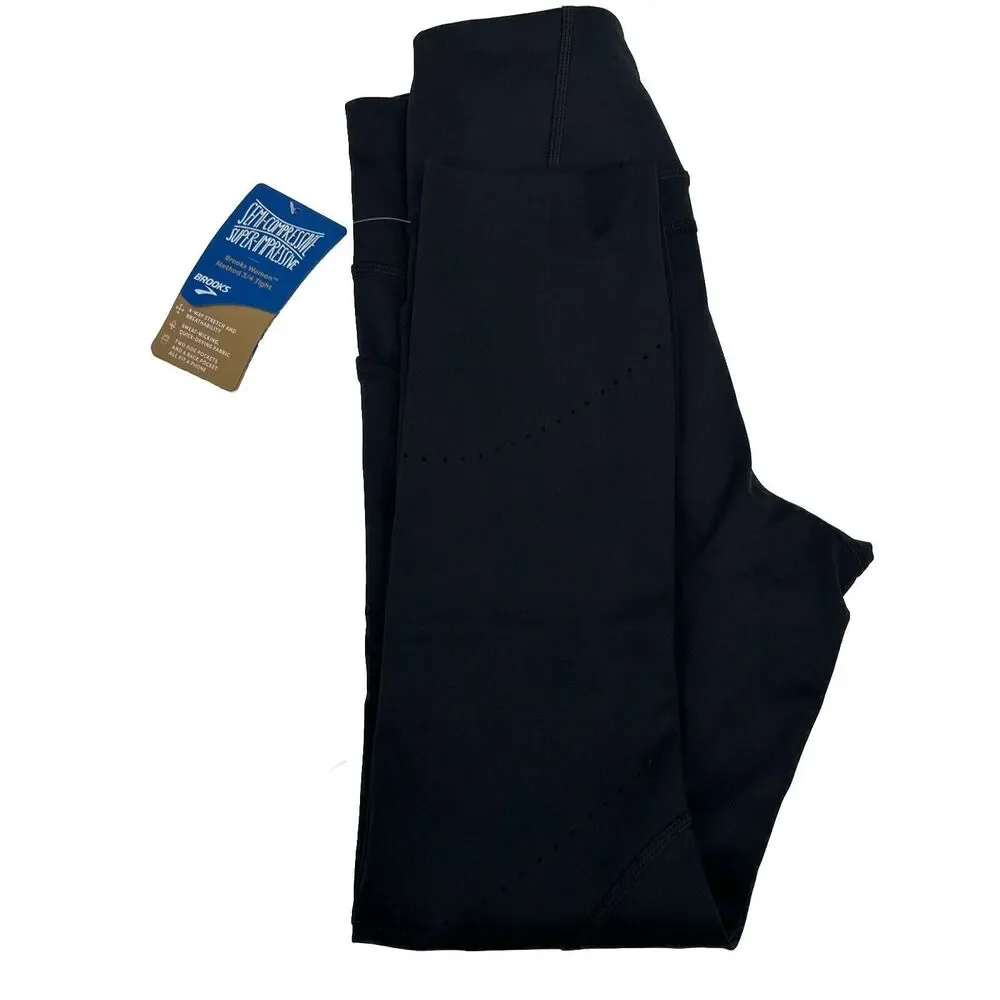 Brooks Method 3/4 Tight Women's Running Color Black Size XS New - Picture 14 of 16